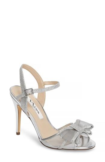 Women's Nina Charm Bow Sandal M - Metallic