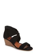 Women's Lucky Brand Tammanee Wedge Sandal M - Black