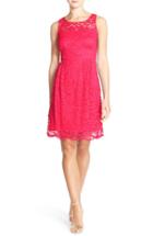 Women's Donna Ricco Lace Fit & Flare Dress - Pink