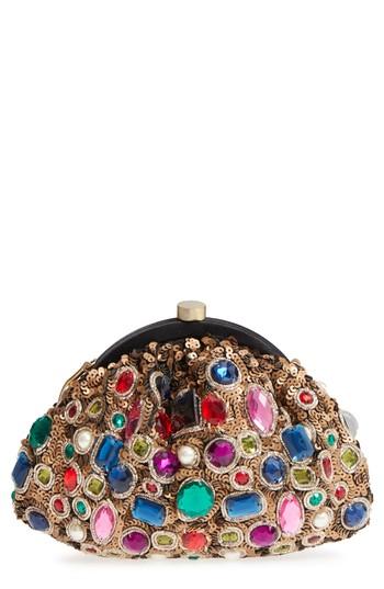 Steve Madden Jewel Frame Pouch - Metallic