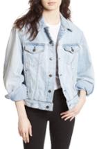 Women's Free People Paisley Quilted Denim Jacket
