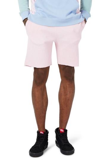 Men's Topman Waffle Jersey Athletic Cutoff Shorts