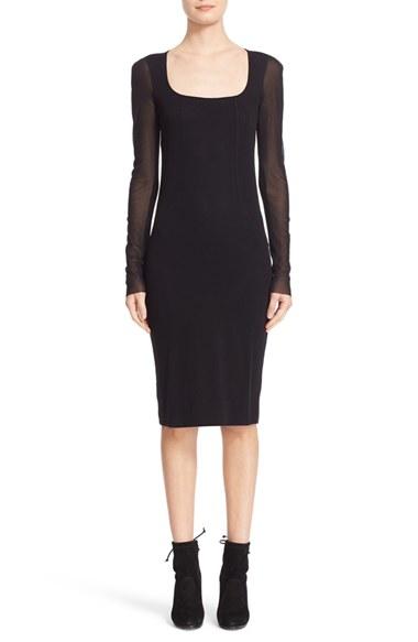 Women's Fuzzi Tulle Sheath Dress - Black