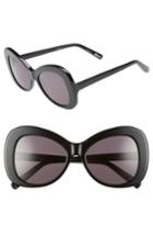 Women's Elizabeth And James Palmer 54mm Butterfly Sunglasses - Black/ Smoke