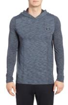 Men's Under Armour Threadbone Fitted Seamless Hoodie, Size - Grey