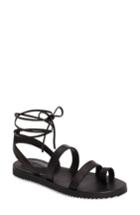 Women's Eileen Fisher Wales Lace-up Sandal .5 M - Black