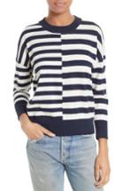 Women's Equipment Melanie Stripe Cotton & Silk Sweater - Blue