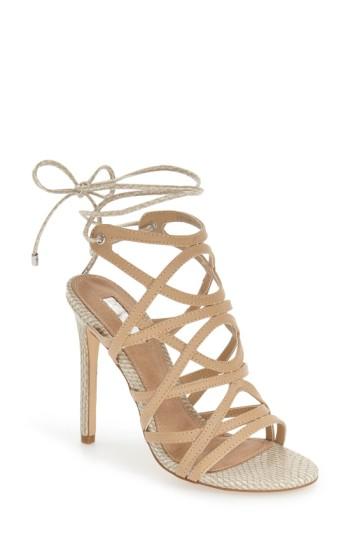 Women's Topshop 'rascal' Cage Sandal .5us / 40eu - Beige