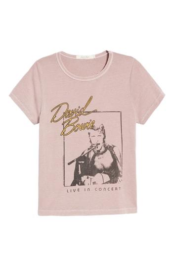 Women's Junk Food David Bowie Tour Tee - Pink