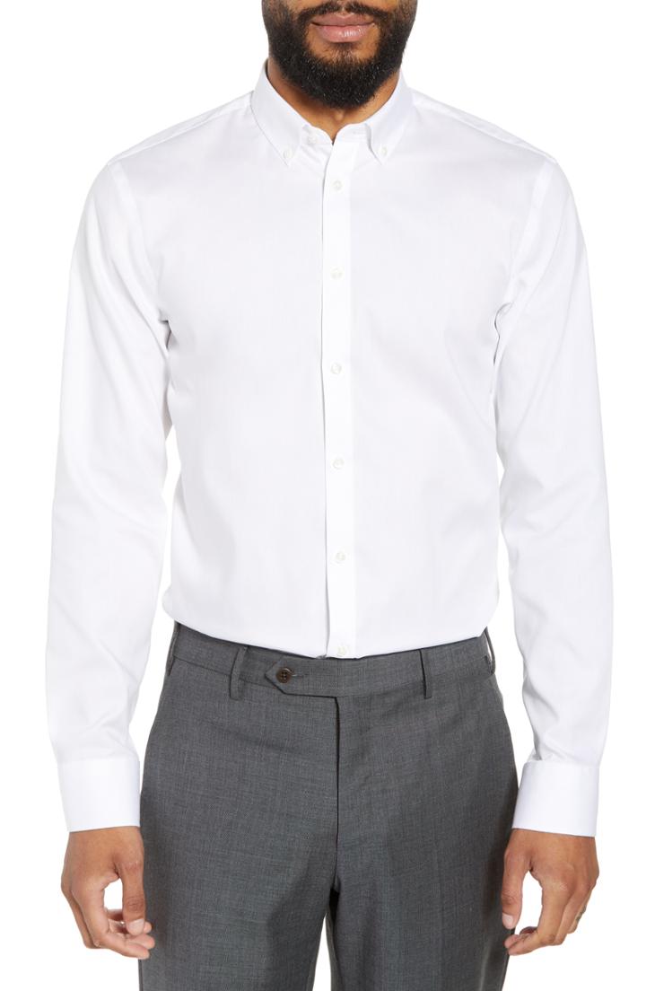 Men's Nordstrom Men's Shop Extra Trim Fit Non-iron Dress Shirt