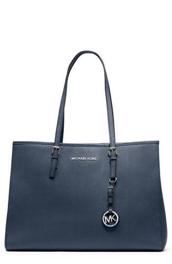 Michael Michael Kors 'jet Set - Large' Travel Tote Navy