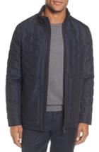 Men's Ted Baker London Quilted Funnel Neck Jacket (m) - Blue