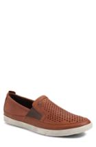 Men's Ecco 'collin' Perforated Slip On Sneaker -6.5us / 40eu - Brown