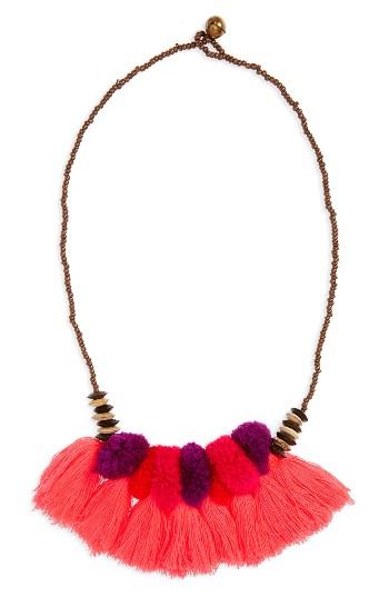 Women's Panacea Pompom Tassel Necklace