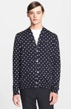 Men's Comme Des Garcons Play Dot Pattern Cardigan