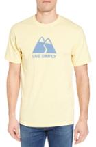 Men's Patagonia Live Simply Winding Graphic Responsibili-tee T-shirt - Yellow