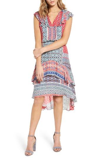 Women's Parker Sistine Mixed Print Dress - Blue