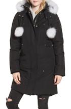Women's Moose Knuckles 'stirling' Down Parka With Genuine Fox Fur Trim, Size - Black