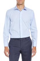 Men's Ledbury Mcbride Trim Fit Check Dress Shirt - Blue