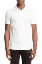 Men's Versace Collection Trim Fit Polo, Size - White