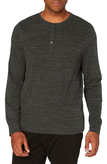 Men's Threads For Thought Henley, Size - Black