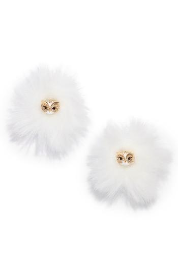 Women's Kate Spade New York Star Bright Owl Reversible Stud Earrings