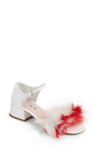 Women's Miu Miu Faux Fur Sandal Us / 36eu - Red
