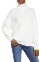 Women's Noisy May Ridley Turtleneck Sweater - White
