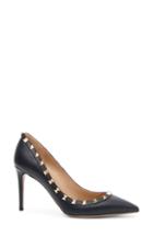 Women's Valentino Garavani Rockstud Pointy Toe Pump Us / 39eu - Blue