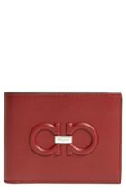 Men's Salvatore Ferragamo Firenze Logo Leather Wallet - Red