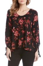 Women's Karen Kane Tassel Sleeve Embroidered Top - Red