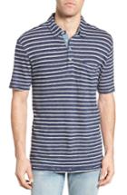 Men's True Grit Indigo Stripe Polo