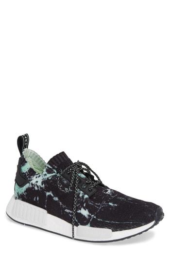 Men's Adidas Nmd - R1 Marble Running Shoe M - Black