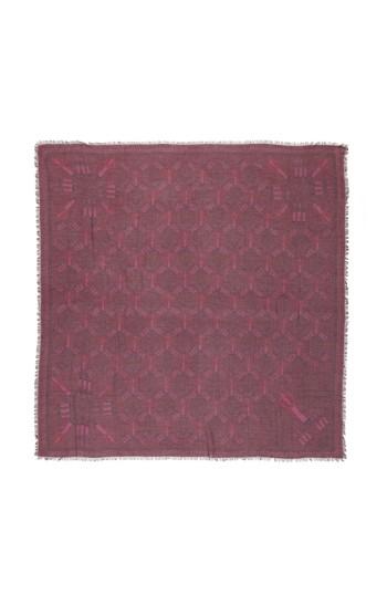 Women's Valentino Loveblade Modal & Cashmere Scarf, Size - Burgundy