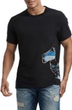 Men's True Religion Brand Jeans Stained Glass Logo T-shirt, Size - Black