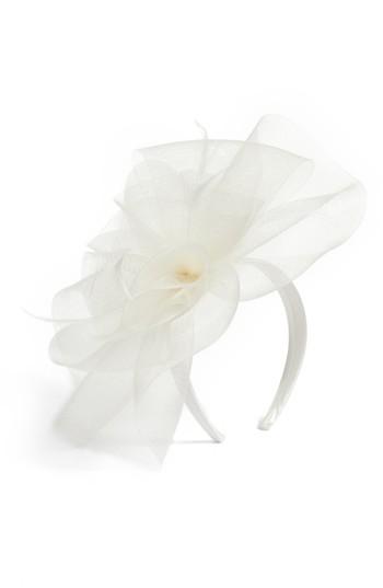 Women's Nordstrom Feather Bouquet Fascinator Headband - Ivory