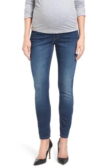 Women's Nydj 'ami' Stretch Skinny Maternity Jeans, Size - (big Sur) (online Only)