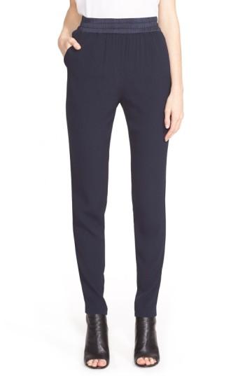 Women's Rebecca Taylor 'emma' Side Stripe Pants - Blue