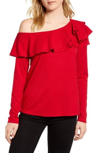 Women's Gibson X Living In Yellow Elizabeth Date Night Top - Red