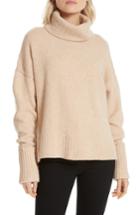 Women's Joie Lirona Turtleneck Wool Blend Sweater - Beige