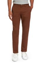 Men's Bonobos Tailored Fit Washed Stretch Cotton Chinos X 34 - Brown