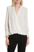 Women's Gucci Stripe Trim Rose Print Silk Cardigan Us / 48 It - Ivory