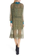 Women's Rag & Bone Dinah Silk Dress, Size - Green
