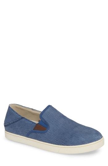 Men's Olukai Kahu Kai Collapsible Slip-on Sneaker M - Blue