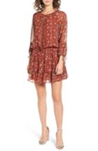 Women's Lost + Wander Le Marais Floral Print Dress - Red