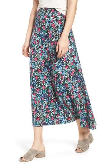 Women's Chaus Radiant Flowers Maxi Skirt - Black