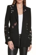 Women's Cinq A Sept Estelle Embroidered Jacket - Black