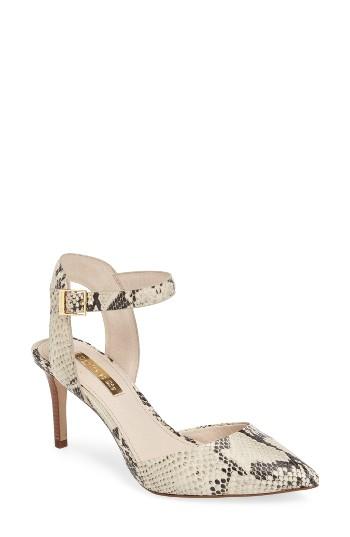 Women's Louise Et Cie Kota Ankle Strap Pump .5 M - Black