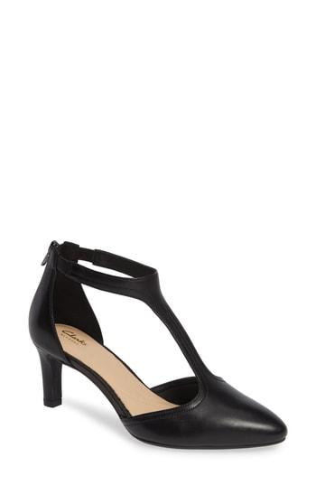 Women's Clarks Calla Lily Pump .5 M - Black