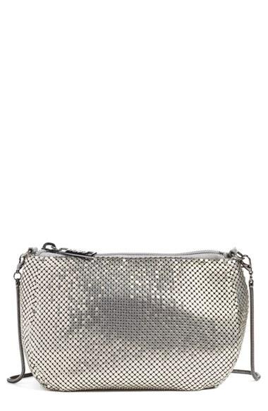 Whiting & Davis 'matte' Mesh Crossbody Bag - Metallic